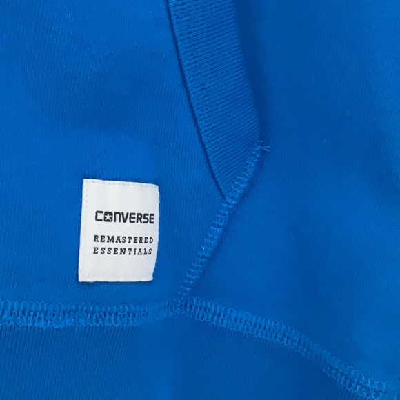 NWT Blue Converse Zip-Up Hoodie - Picture 3 of 4